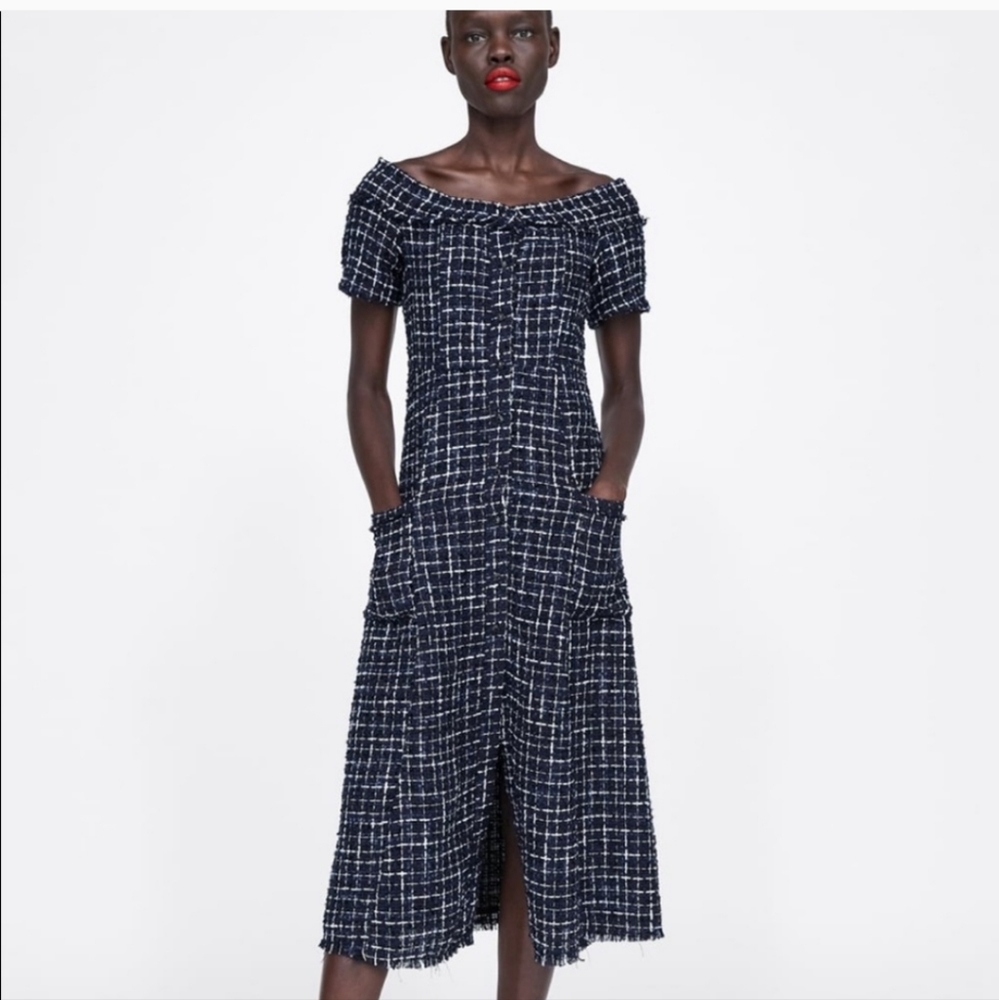 Zara tweed dress